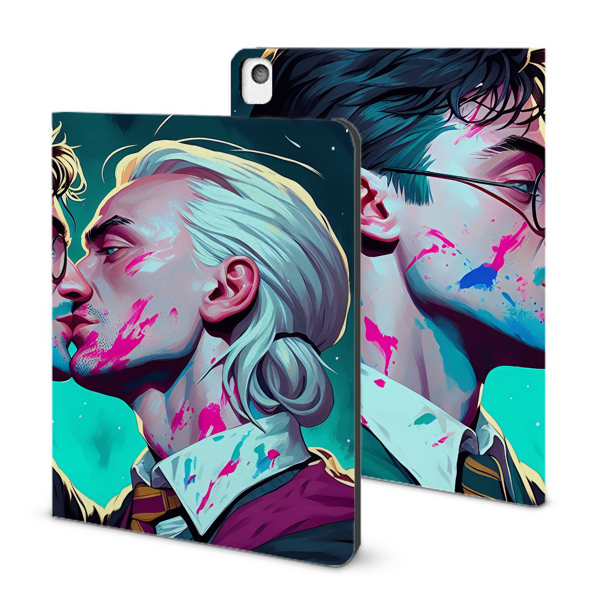 （画像用） Harry Potter ハリー・ポッターシリーズ IPadケース ペンホルダー付き ブックスタイルデザイン